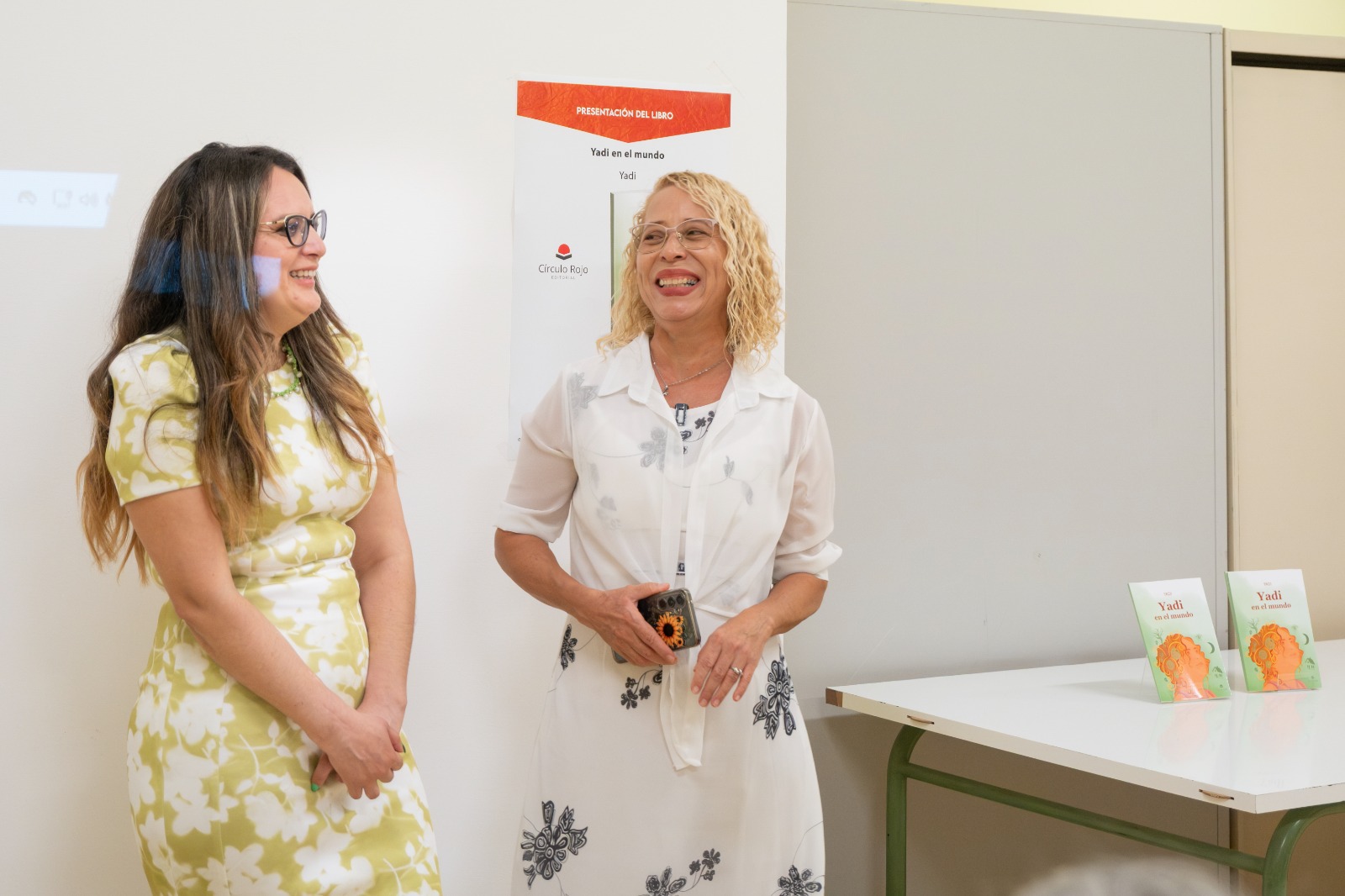 En la primera presentación del libro.